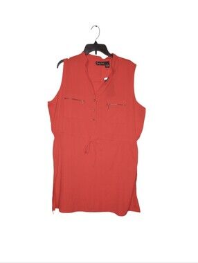 Speed Limit Mph Sleeveless Drawstring Tunic with Zip Pockets